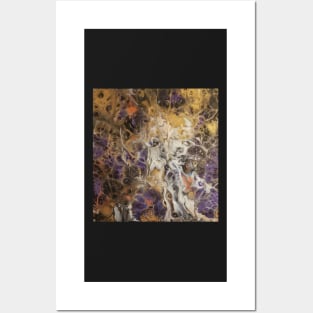 Abstract in Gold and Purple Posters and Art